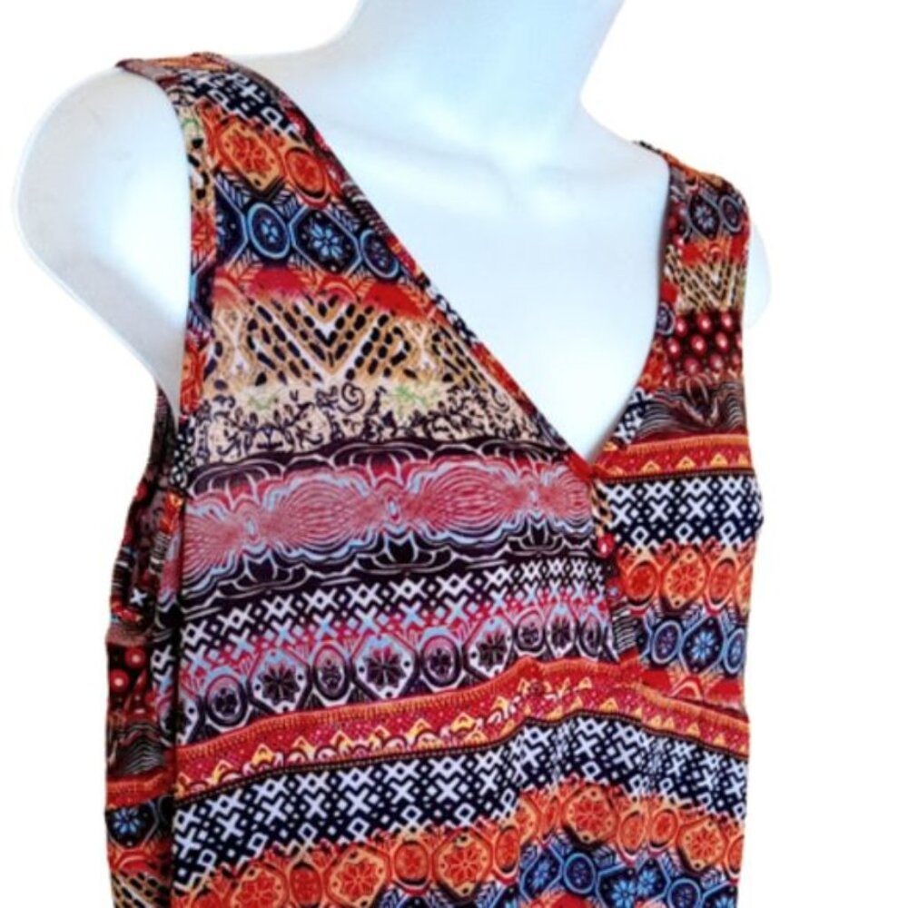 -Multi Color Maxi Length Printed Size Large - image 3